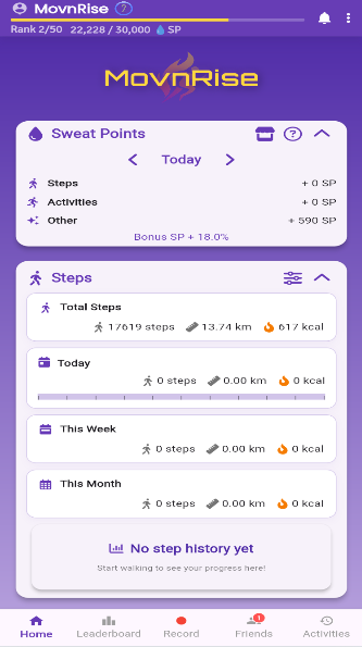 Home screen